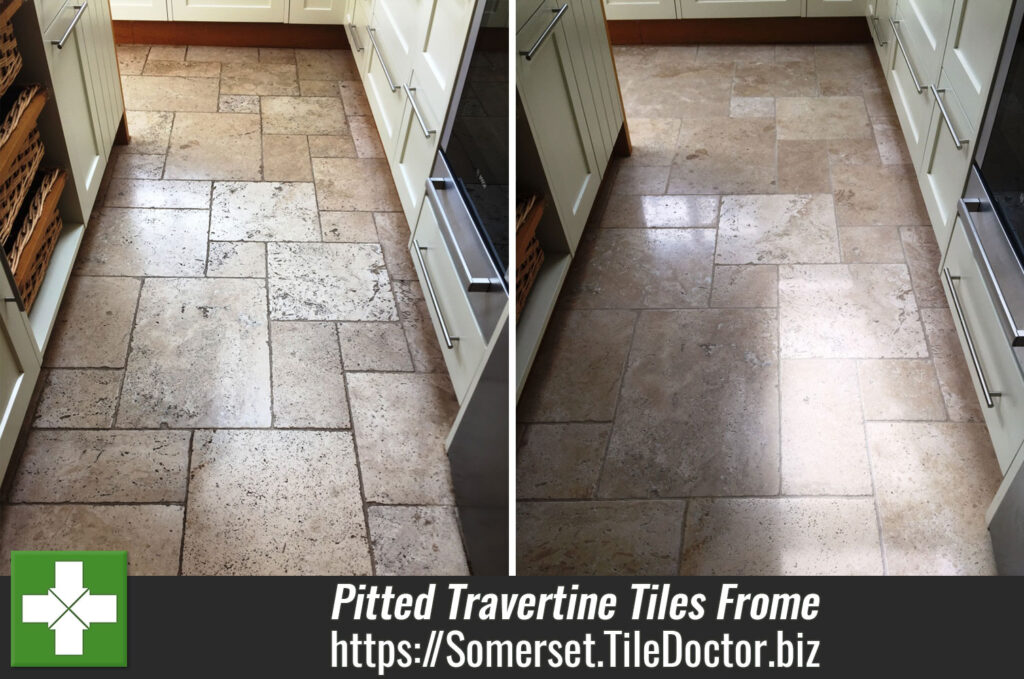 Rejuvenating Pitted Travertine Tiles in Frome